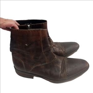 Blackstone Elegant Brown Leather Men's Ankle Western Boots Men's 11 (EU 44)